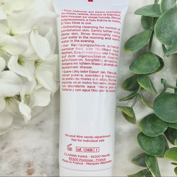 Clarins Gentle Foaming Cleanser With Cottonseed 1.4 Ounce 50 mL Tube Full Size - Picture 8 of 13